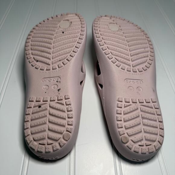 Crocs Women’s W4 Kadee II Pink Thong Flip Flop Sandals Casual Comfort - Picture 3 of 3